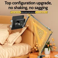 Tablet Bracket for Bed Ipad Stand 360 Rotating Lazy Tablet Bed Mount Stand Metal Arm for 4.7~12.9 Inch Phone Tablet Holder