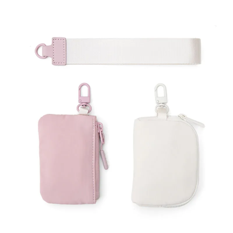 Lulu-Porte-monnaie portable pour femme, mini-touriste, porte-cartes, porte-documents solide, porte-clés, portefeuille, sac à main de poche pour changer