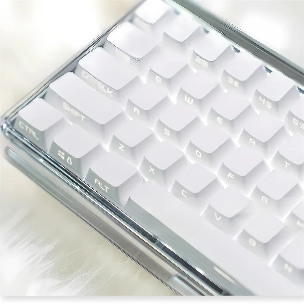 

Side Engraved Translucent Frosted Keycaps PBT OEM Height 131 Keys Customised HI75/87/98/108 Keys 68 Rows