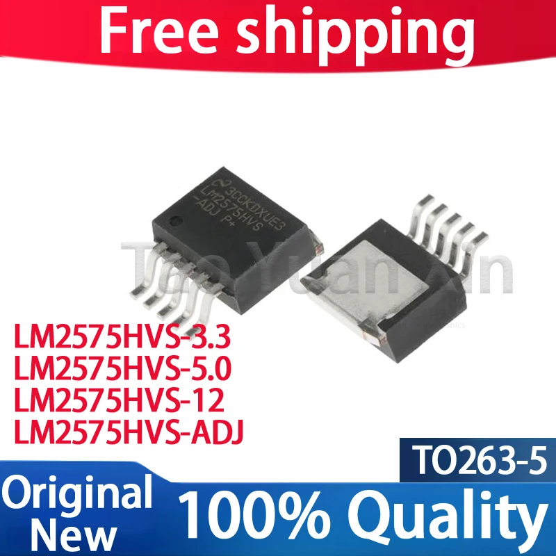 (5piece) 100% New LM2575HVS-3.3 LM2575HVS-5.0 LM2575HVS-12 LM2575HVS-ADJ TO263-5 Chipset