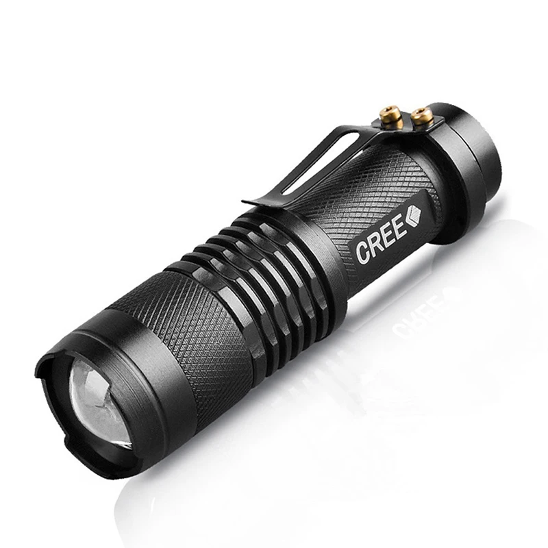 

2000 Lumens Powerful Tactical Mini Flashlight Portable LED Camping Lamps Adjustable Zoomable Focus Torch Light Lanterns