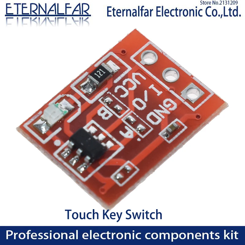 TTP223 Touch Key Switch Module One-way Touch Button Capacitive Switches Self-Locking/No-Locking Capacitive Touch Switches PCB