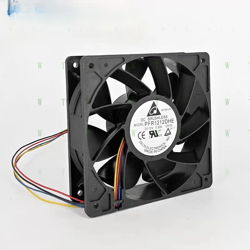 

H 1 PCS FOR Delta Fan PFR1212DHE 12V 5.20A 12038 12cm 4 wire Server fan cooling fan