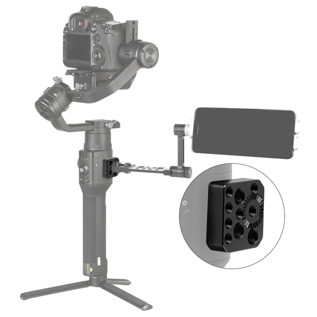 Monitor Mount Holder for DJI Ronin S/SC/RS2/RSC2 Gimbal Stabilizer Accessories Mounting Plate Extension 1/4\