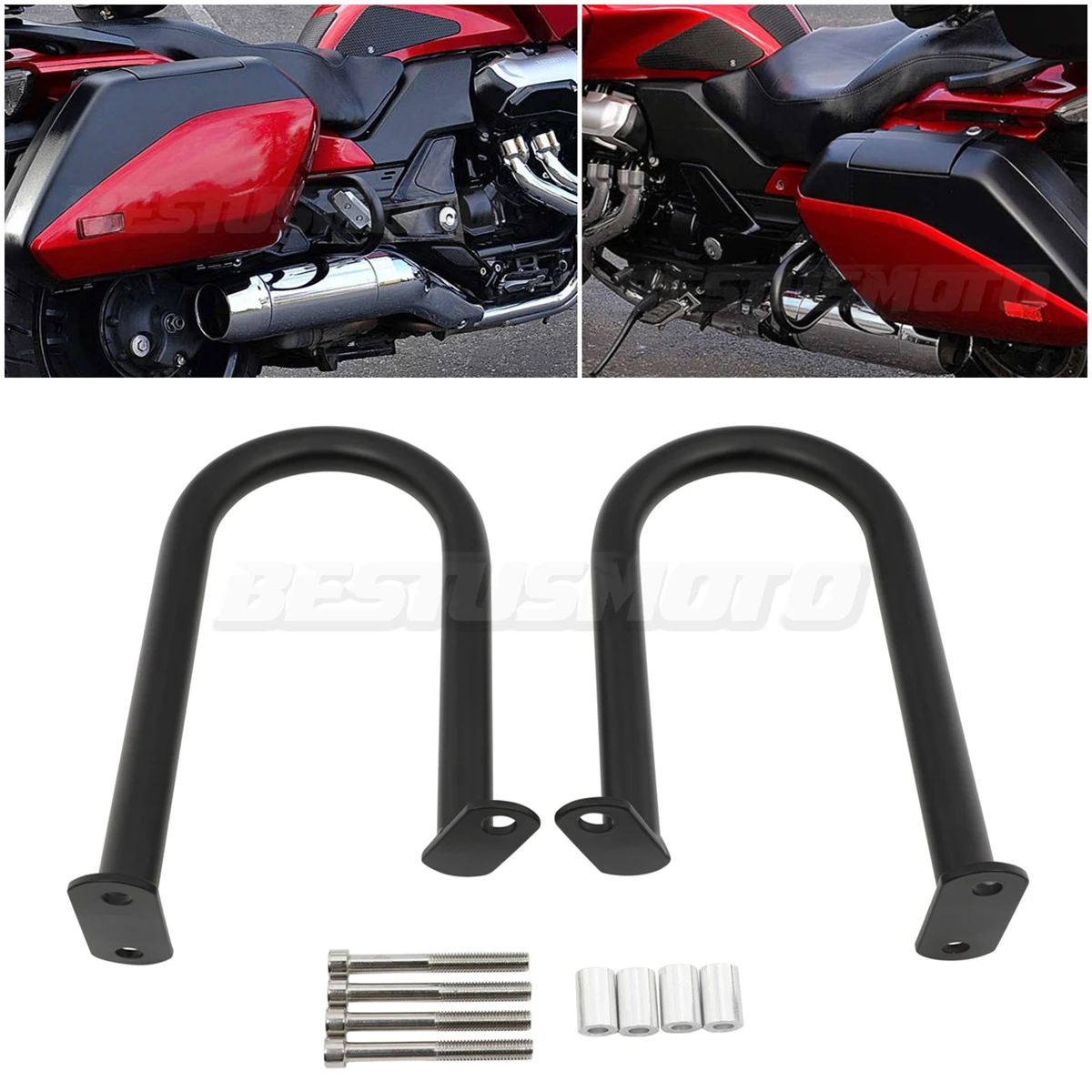 

Motorcycle Black Engine Guard Falling Protection Highway Crash Bars For Honda CTX1300 CTX 1300 Deluxe SC74 2014 2015 2016 2017