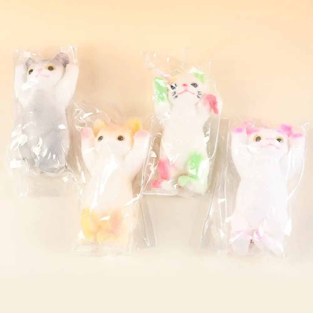 Nette Langsam Rebound Katze Puppe Squeeze Spielzeug Tier Cartoon Simulation Katze Squeeze Spielzeug Mini Bunte Katze Zappeln Spielzeug Sensorischen Spielzeug