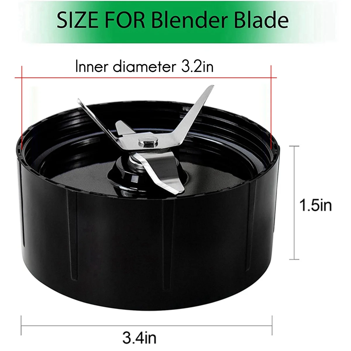 Cross Blade Replacement Part Compatible for Magic-Bullet (250W, MB1001 Series) Blade Stainless Steel Cross Blade Spare HOT