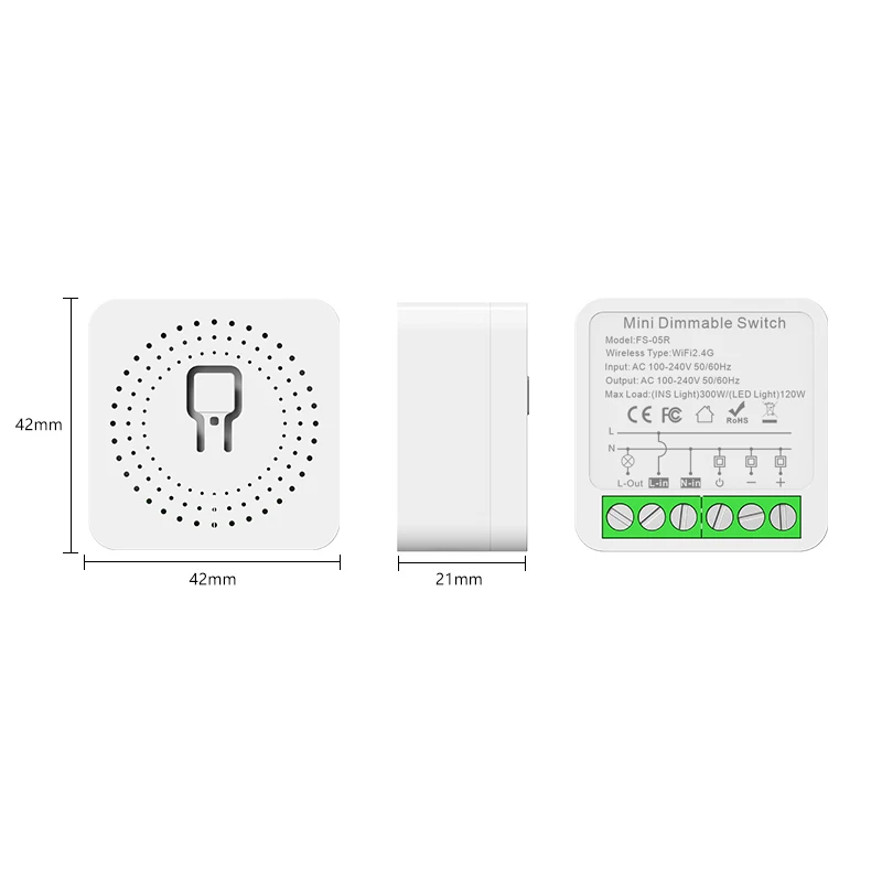 Tuya WiFi/ZigBee Smart Dimmer Switch  Module Light Switch AC110-240V  DIY Switches Smart Life APP  Work with Alexa Google Home