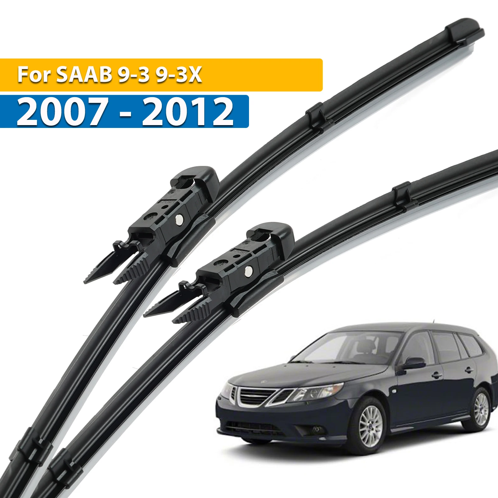 

Erick's Wiper LHD Front Wiper Blades For SAAB 9-3 9-3X 2007 - 2012 Windshield Windscreen Clean Window Car Rain Brushes 23"+23"