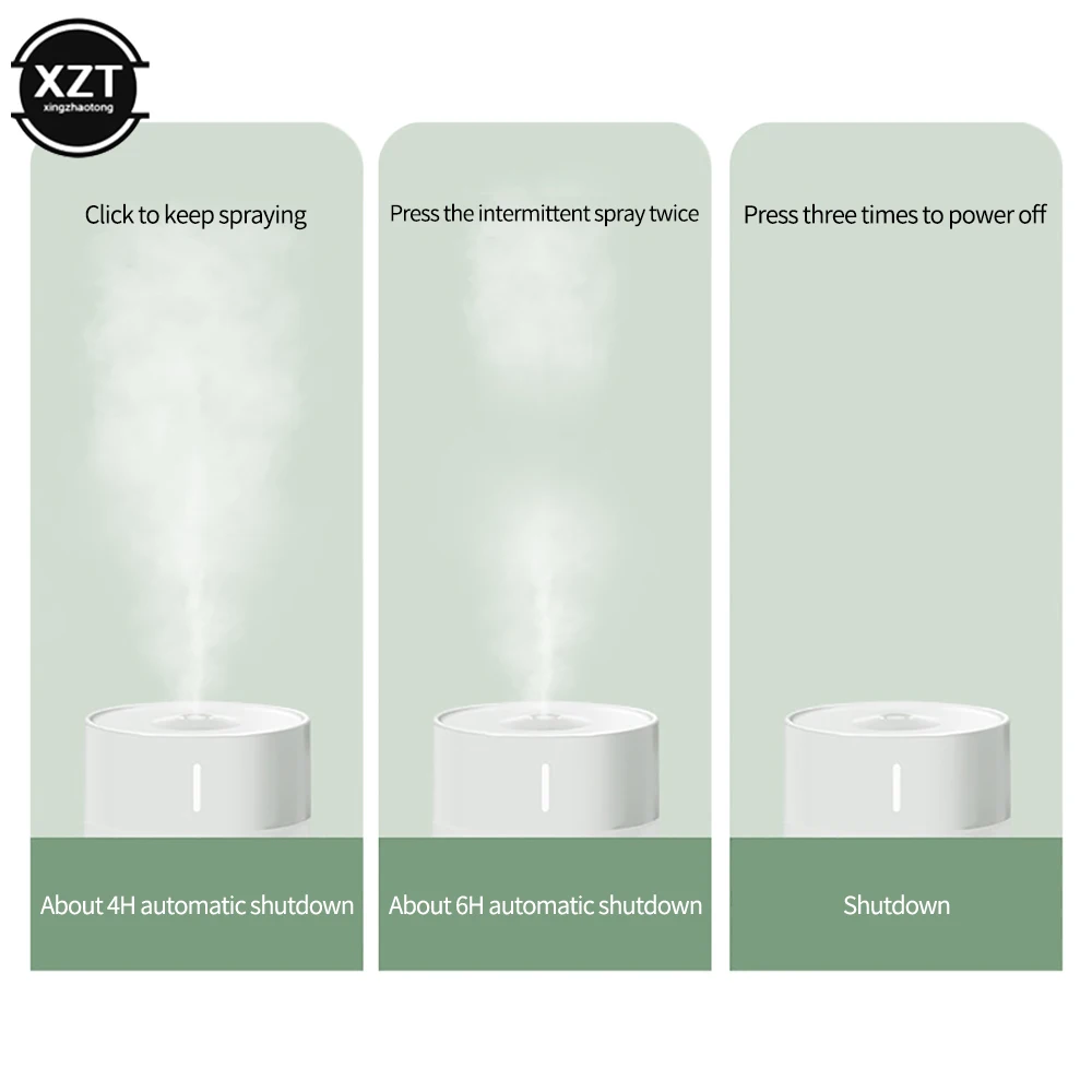 New Mini Air Humidifier with LED Night Lamp  Office Desktop Silent Aroma Diffuser for Home Car Office