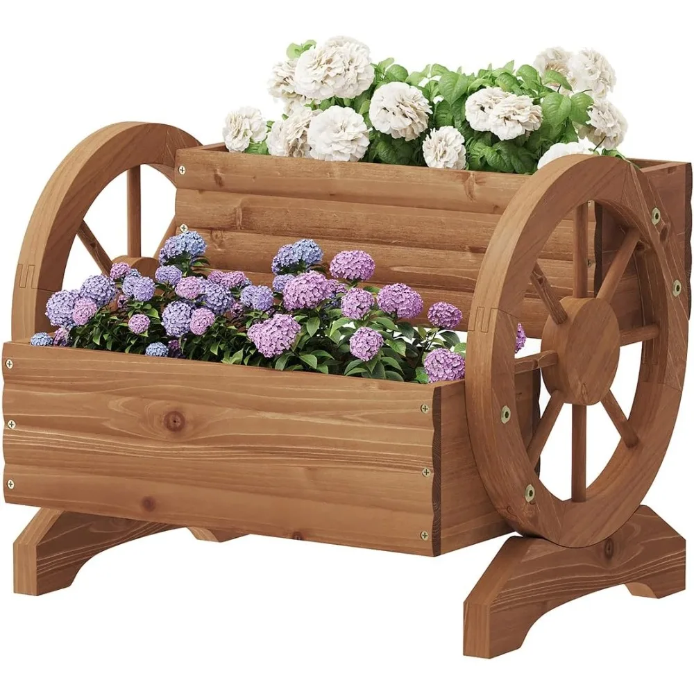 

Ящик для цветов, садовый кашпо с колесиками для цветов, овощей, горшки для растений для домашних и уличных садовых домашних растений