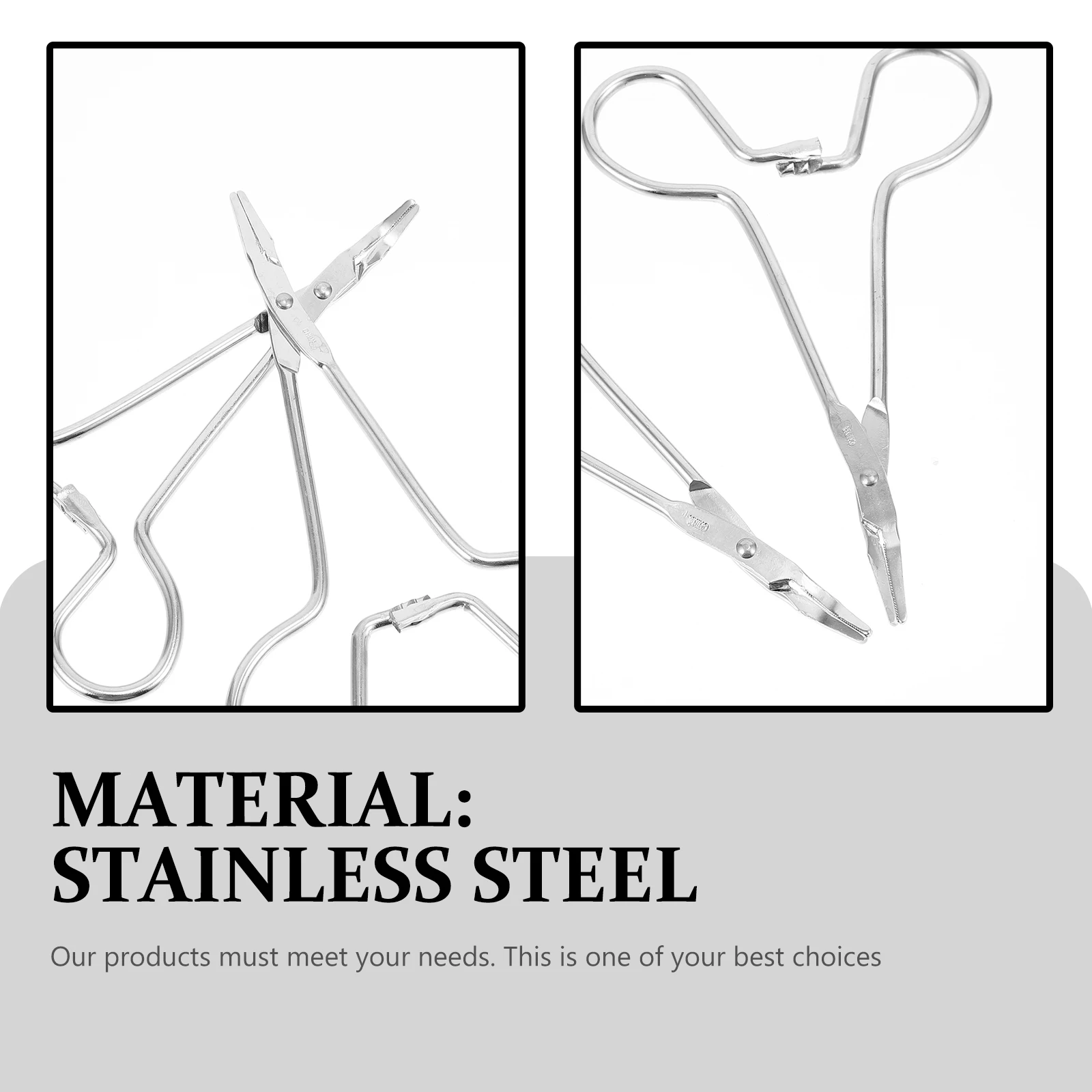 

4Pcs Cupping Pliers Stainless Steel High Quality Cupping Forceps Home Wound Cleaning Tweezers Veterinary Epilating Tool