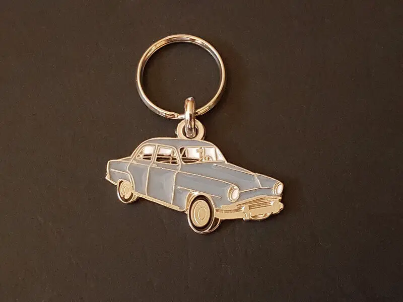 Keychain Simca Aronde 9, 1300 (grey) profile key ring