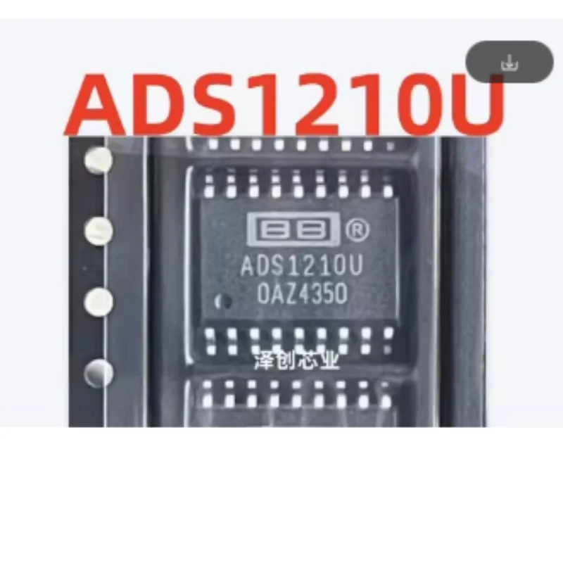 2PCS ADS1210U 12‑Bit Analog‑to‑Digital Converter ADC SOIC‑16 SMD Precision Data Acquisition IC Chip