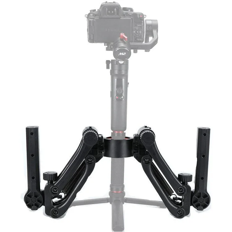 Braccio di sostegno cardanico a doppia impugnatura a molla a 3 assi per gru ZHIYUN 2 DJI Ronin S MOZA AIRCROSS Smooth 4 OSMO mobile 2 AK2000 AK4000