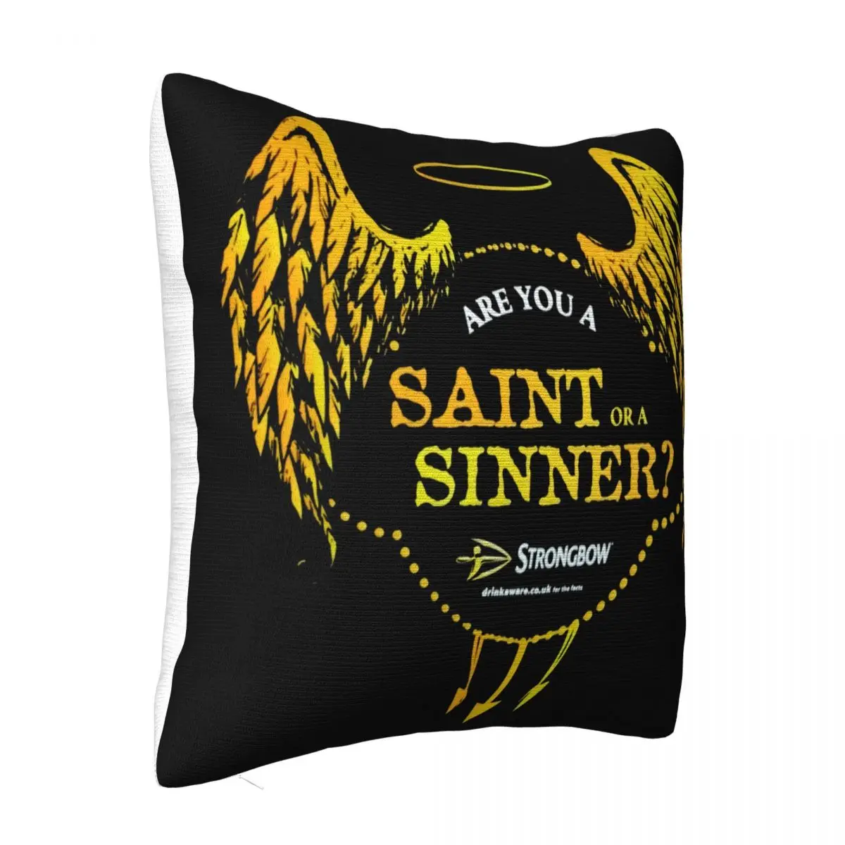 Saint Or Sinner Strongbow Cider Oversized Official Top Quality Print New Arrival Retro Music Pillow Case