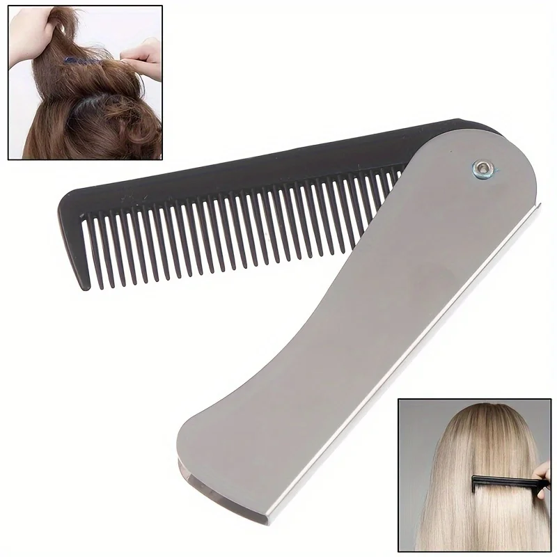 Portable Travel Hair Comb Brush for Men & Women Foldable Massage Hair Comb Folding Hair Combs Hairdressing Tools Combs for Women