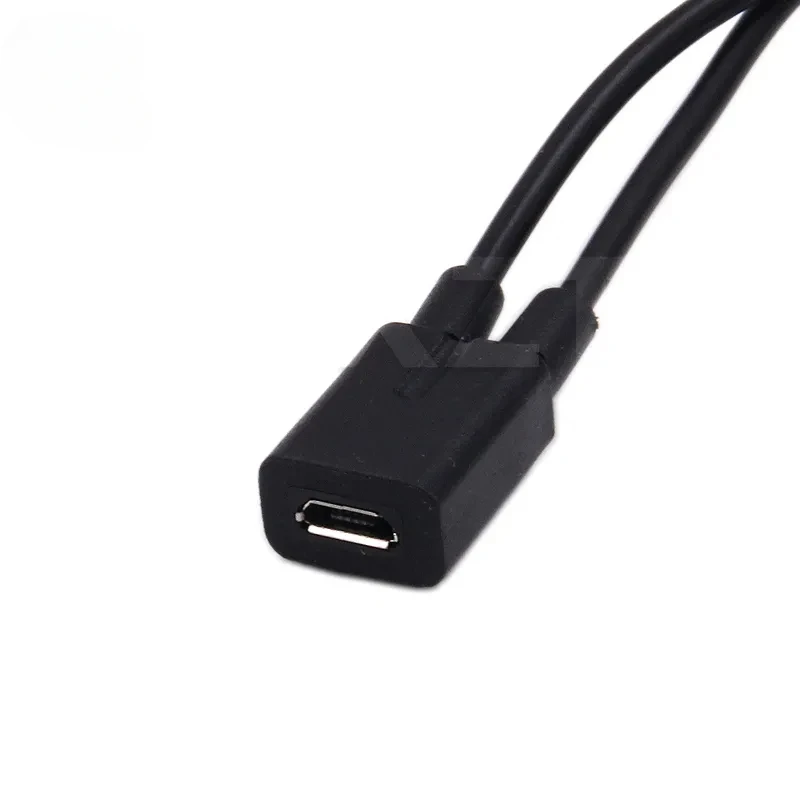 Micro USB 2.0 Y Splitter USB 1 Female to 2 Male Data Charge Extension Cord for Nokia Toshiba high quality Cable