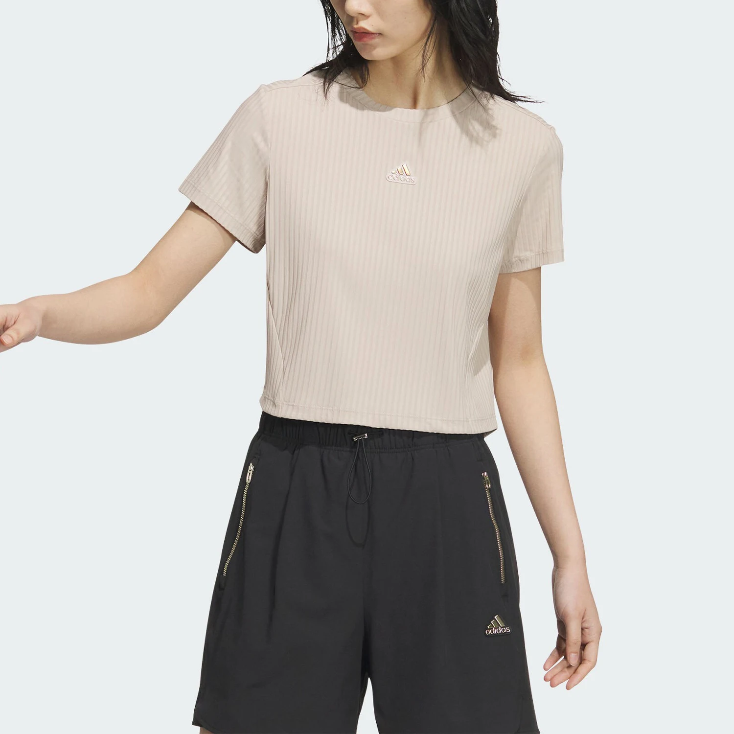 

Оригинальная женская футболка Adidas W MT TEE Sport Knit Casual с короткими рукавами JI9805