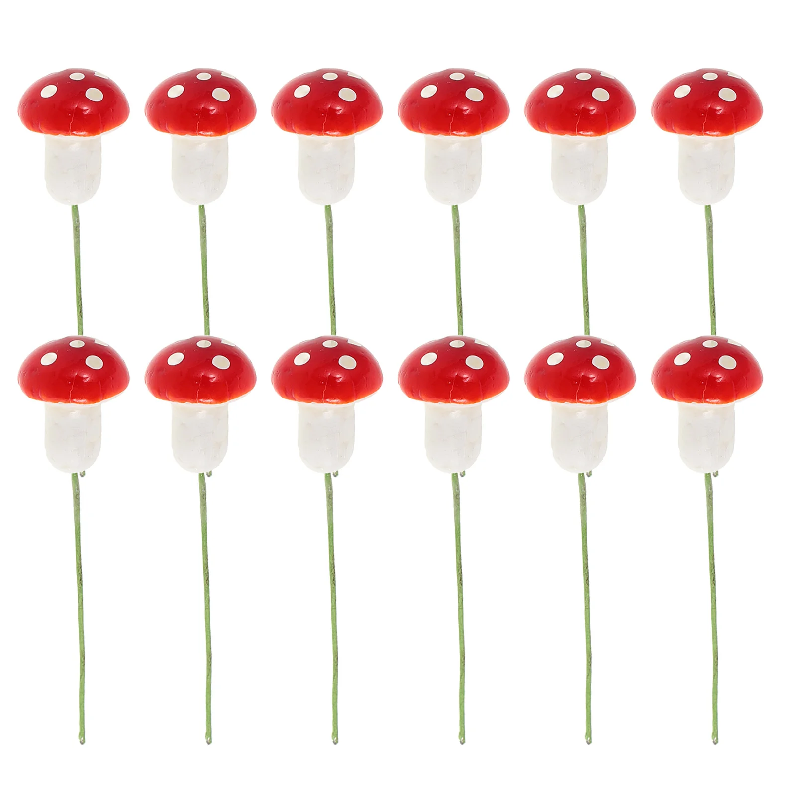 

12pcs Christmas Ornaments Mushroom Decorations Design Bright Hanging Pendant Home Garden Party