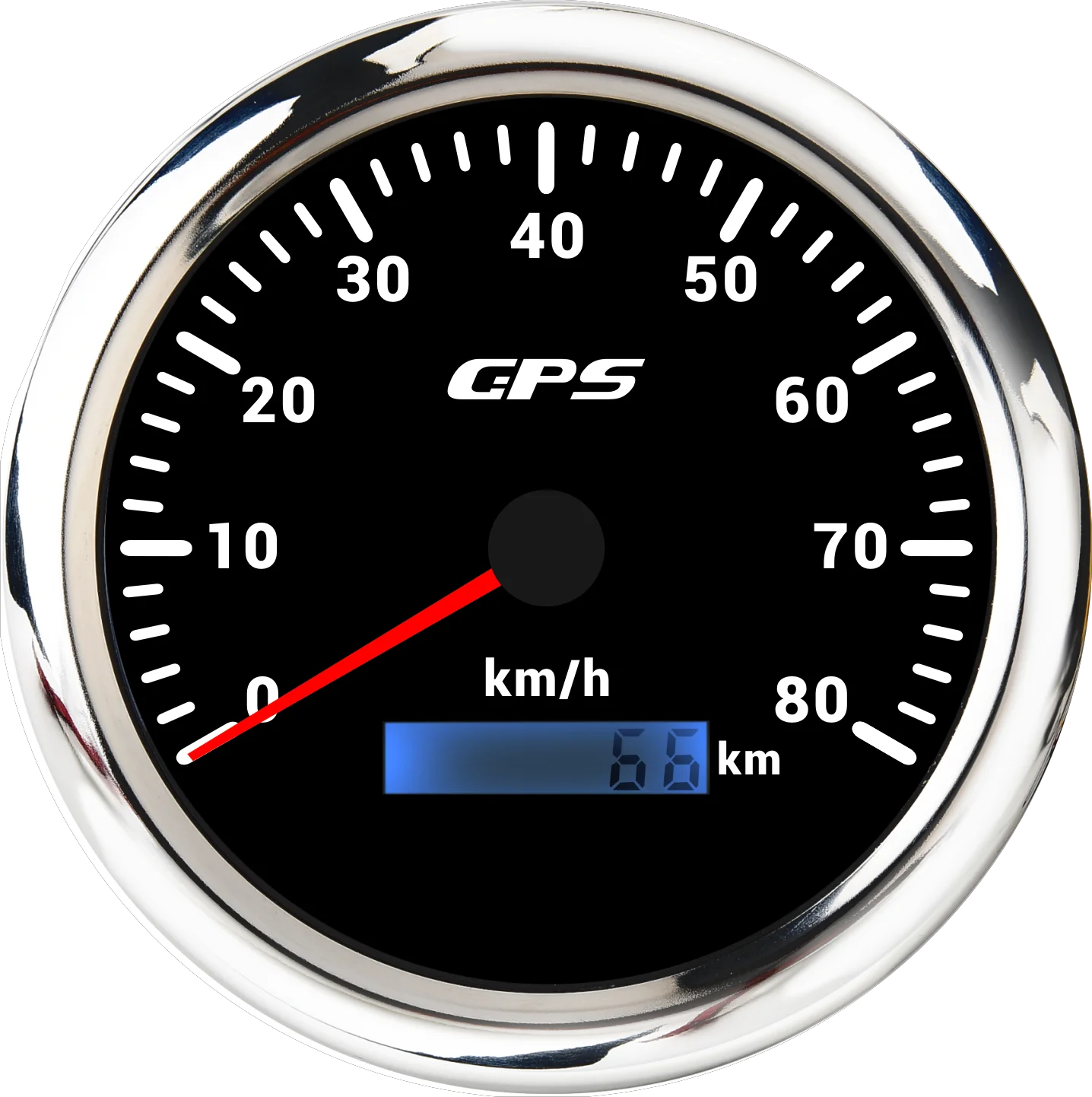 Benutzerdefinierte 7 Farbe LED Universal 110 MM GPS Tachoanzeige 60/80/120/200 KMH 80 MPH Geschwindigkeitsmesser Meter für Motorrad Marine Boot Auto – Detail 18