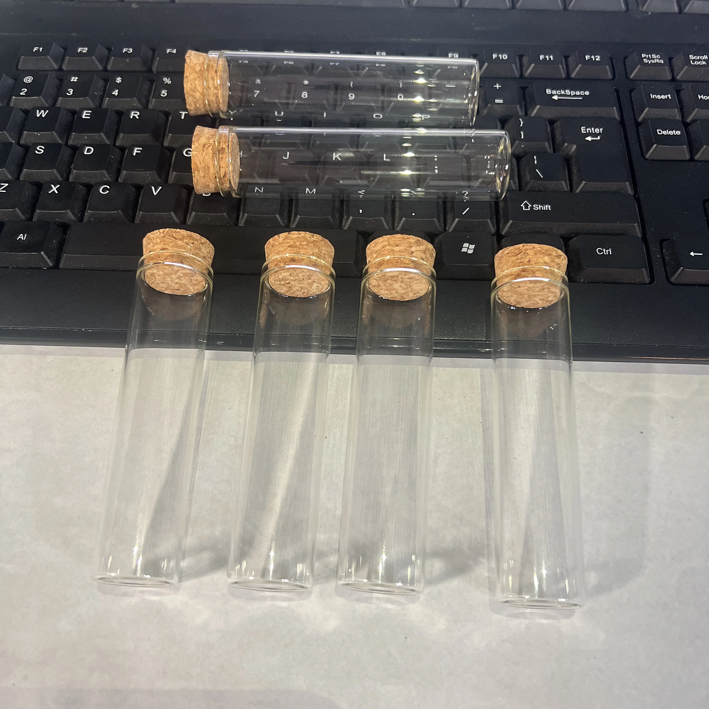 40 pieces/lot Dia 25mm Wedding Dragees Glass Bottle Cork Candy Glass Jars  Container DIY Crafts Test Tube Wedding Gift