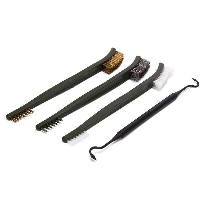 7pcs Outdoor Rifle Cleaning Kit 3pcs Brush 4pcs Pick Set Rifle Pistol Camping Accessories Rifle Cleaning Tool