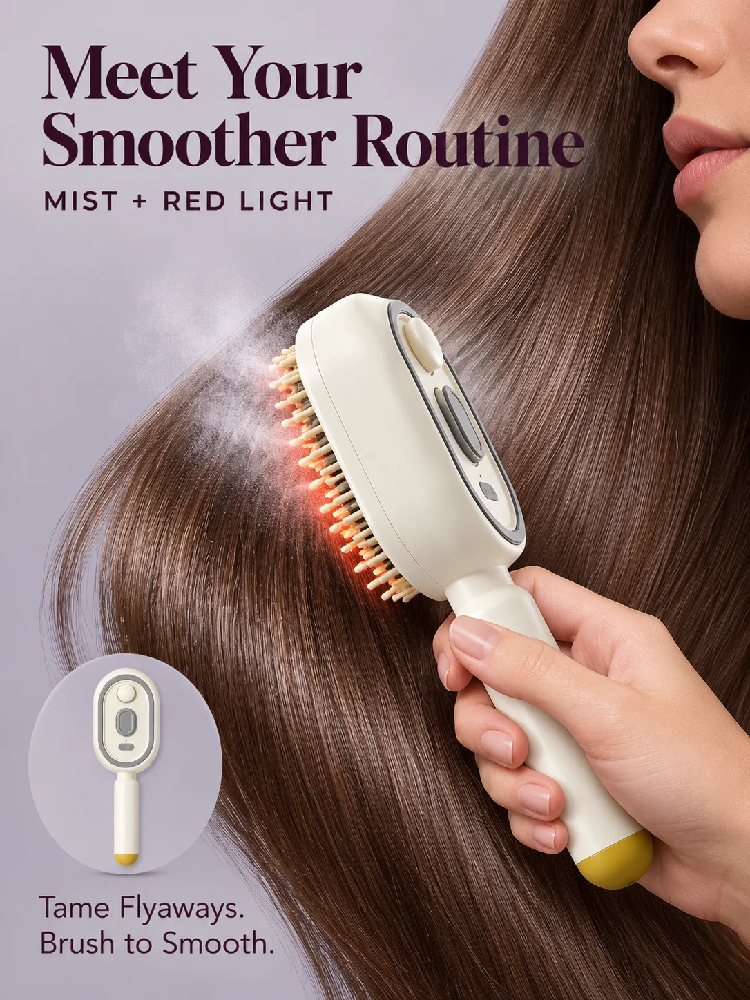 Frizzy Hair Brush,Multifunctional Massage Spray Comb,Scalp Massage Brush,Frizzy Hair Straightener,Gifts For Women