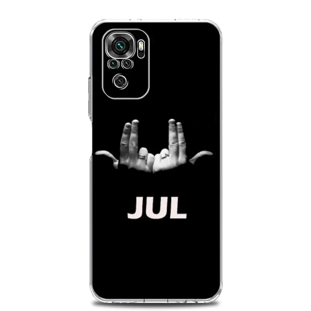 Phone Case For Xiaomi Redmi Note 13 12 5G 9S 9 8 10 11 Pro Plus 4G 9T 13C 12C 10C 9C 9A 7 Clear Cover JuL Rapper