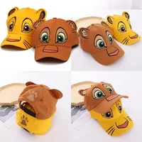 The Lion King Simba Baseball Cap Anime Character Embroidery Washed Denim Men Baseball Cap Women Casual Sun Protection Couple Hat