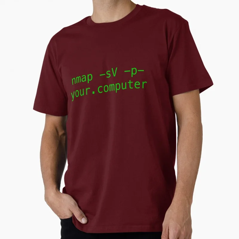 Nmap Hacking tool - Green Text Hacker Kali Linux  t shirt for programmer Software Developer Graphic Clothes All size Tops S-6XL