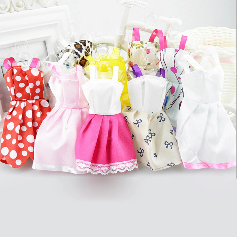 32 pezzi accessori per bambole abito corto collana con tacchi alti festa di moda design creativo bambini giocattoli per bambini regali di Natale