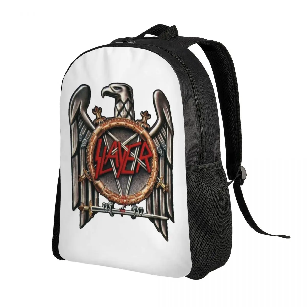 Slayer Heavy Metal Rock Band Backpack Daypack Large Capacity Boys Girls BookBag School Bag Shoulder Bags for Men Women