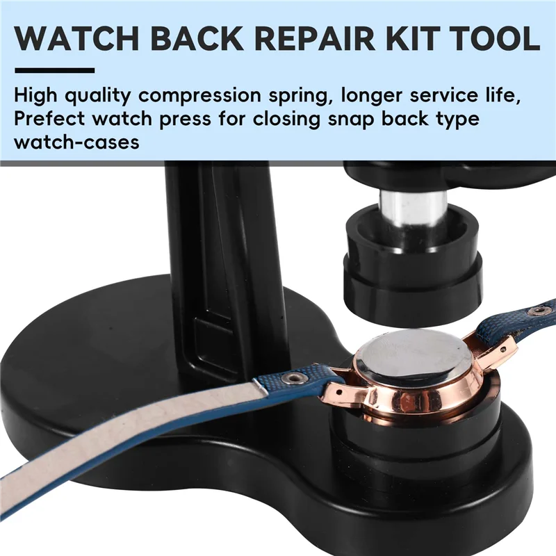 

AB33-14 шт. Набор пресс для часов, доводчик корпуса часов от 18 до 50 мм, комплект для ремонта часов (черный)