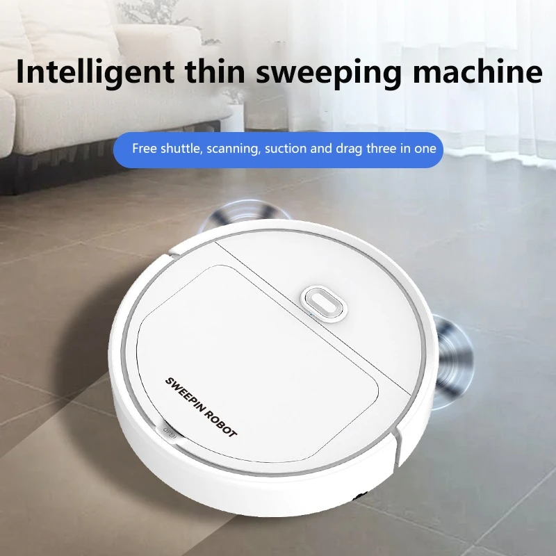 Xiaomi 3-in-1 Intelligent Sweeping Robot Drag Sweep Suction Integrated Mini Vacuum Cleaner High-power Household Sweeping Machine