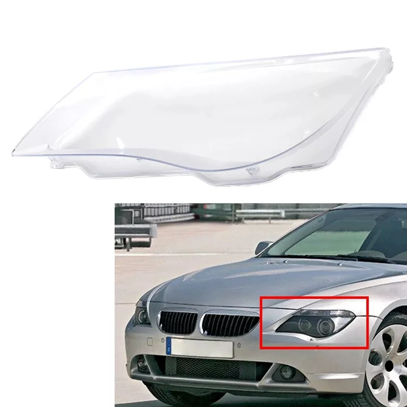 Car Headlight Mask Headlight Headlamp Lens Cover For BMW E63 E64 M6 2008-2010 Headlight Shell