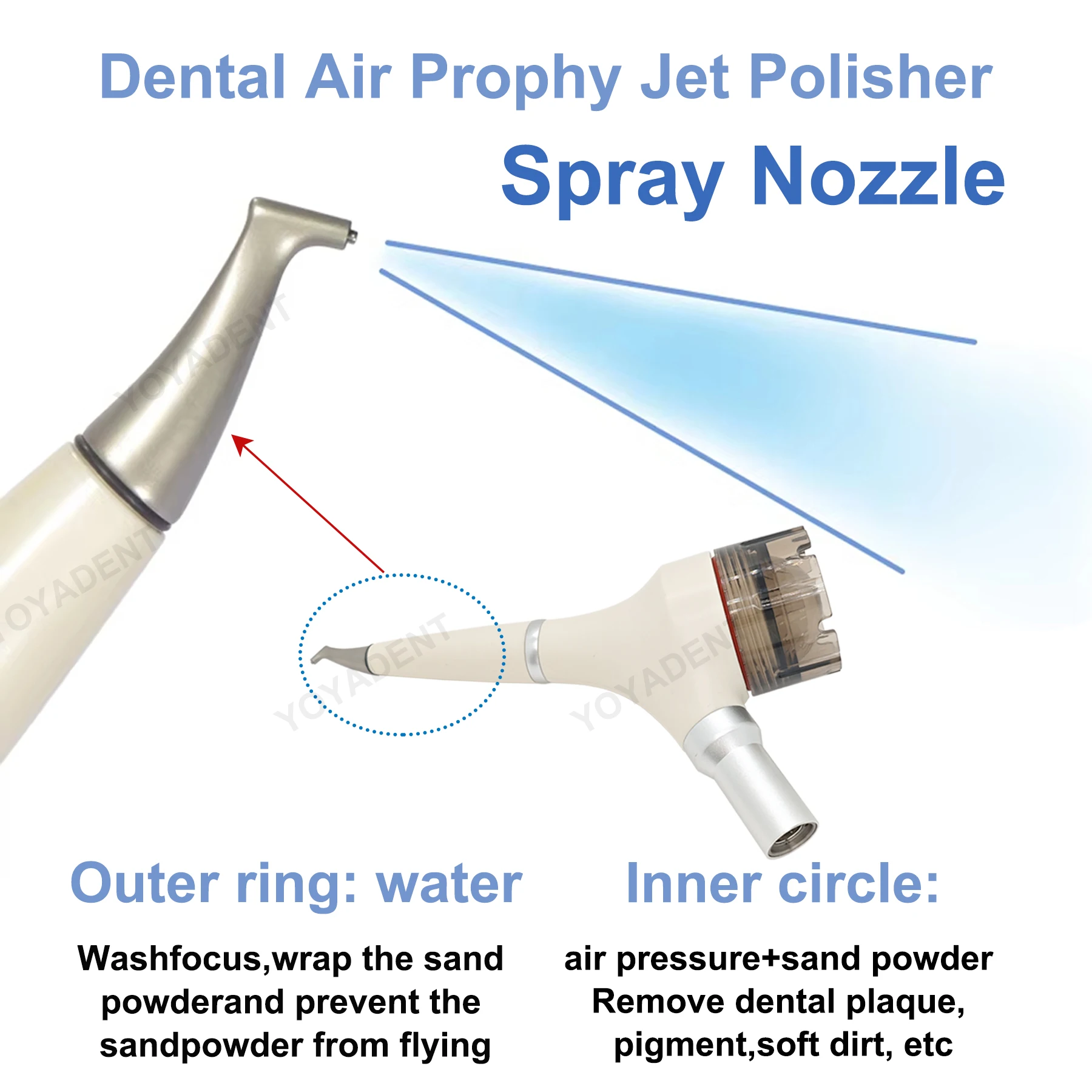 

Dental Air Prophy Jet Polisher Spray Nozzle Tooth Whitening Cleaning Dentistry Instrument Accessories