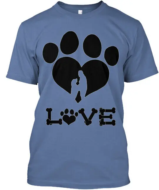 Футболка с длинным или коротким рукавом и изображением лап сердца