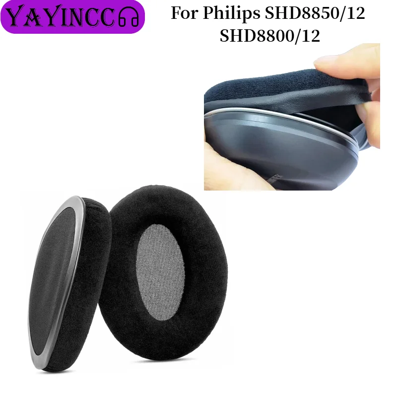 

Replacement Ear Pads For Philips SHD8850/12 SHD8800/12 Headphones Memory Foam Ear Cushions High Quality repair parts