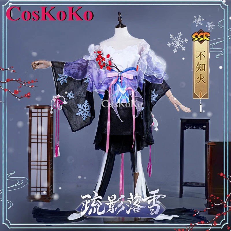 

CosKoKo Shiranui Cosplay Anime Game Onmyoji Costume Sweet Elegant Dress Full Set Halloween Party Role Play Clothing XS-XXL New