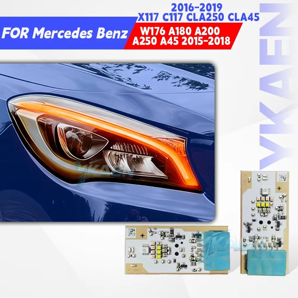 

Blue Daytime Running Light Turn Signal Light Source For Mercedes Benz CLA C117 X117 GLA 200 180 250 DRL LED Boards A1769066600