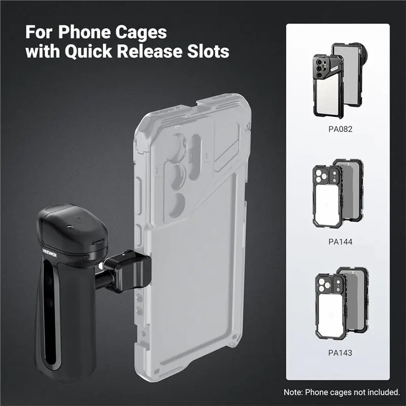 quick-release-side-handle-with-bluetooth-shutter-for-android-neewer-phone-cage-cold-shoe-mounting-360°-rotation-multi-pu
