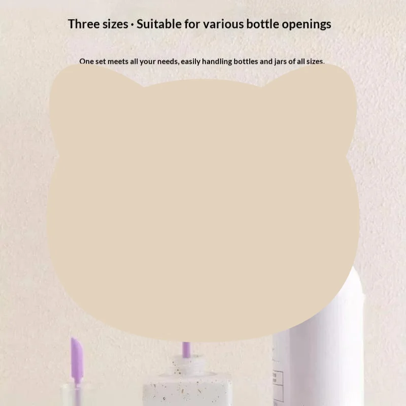 3Pcs Set Silicone Cosmetic Bottle Scraper Foundation Jar Spatula Tool to Retrieve Last Drop of Makeup for Daily Beauty Care Use