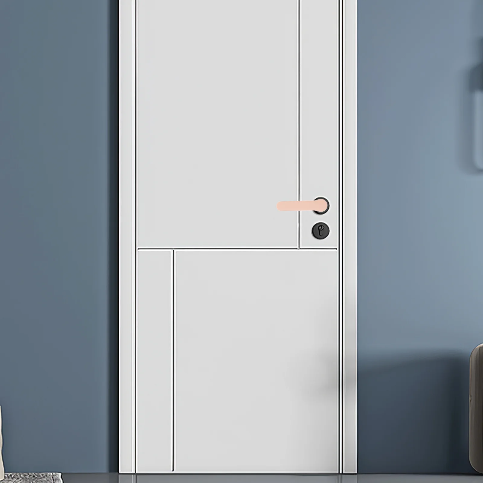 

4Pcs Door Handle Protective Cover High Elasticity Silicone Anti-Collision Bumper Easy Clean Durable Grip Door Handle Wrap