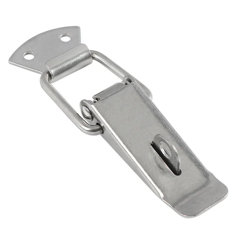 

2/4/10PCS Stainless Steel 304 Toolbox Locking Latch Hasps Metal Toggle Catch Clasp Box Loaded Hinges Furniture Hardware Accessor