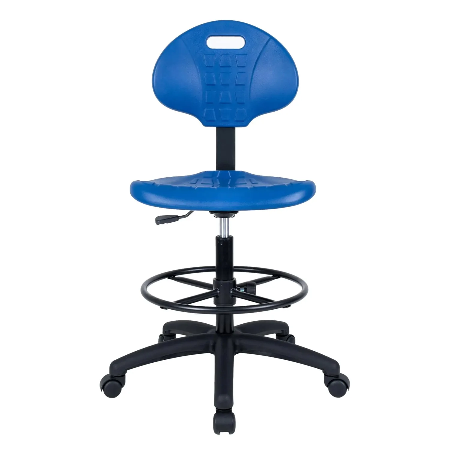Deluxe Polyurethane Drafting Lab Stool Chair, 18