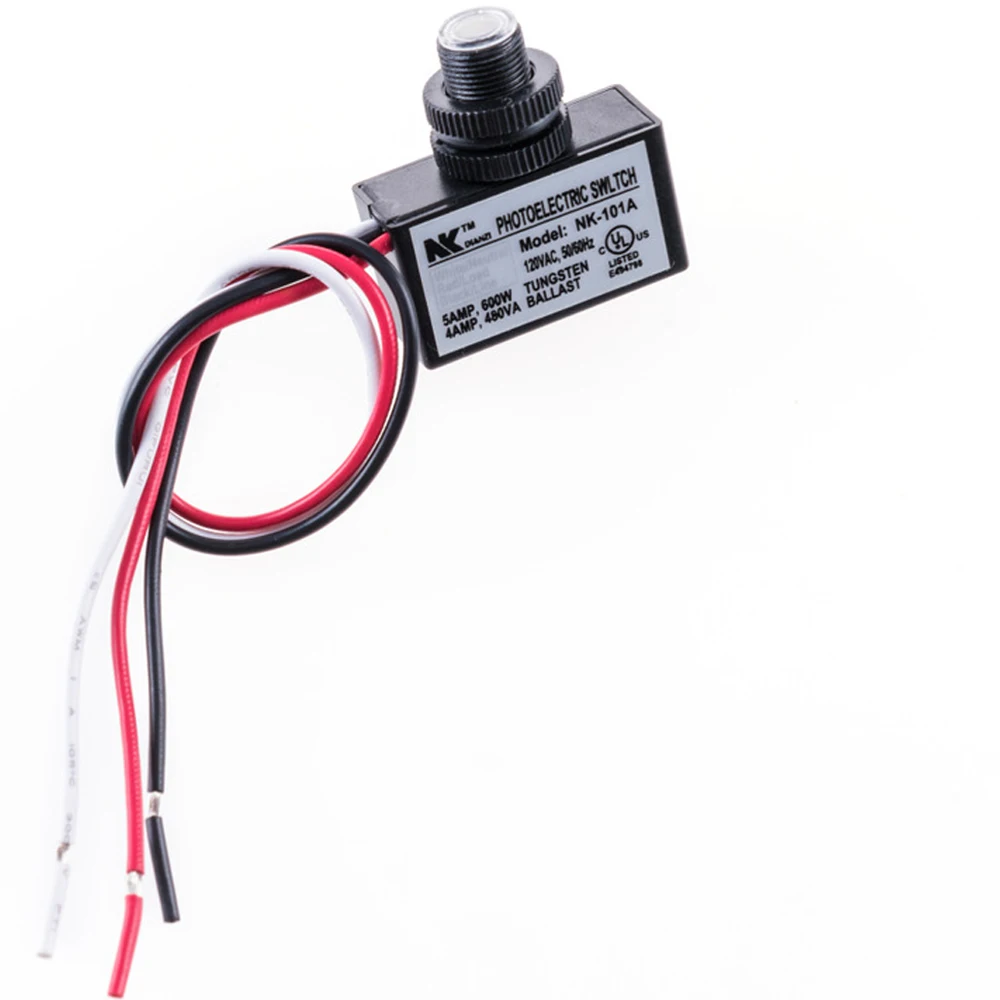 

1PCS NK-101A AC120V Light Control Switch 50/60Hz High Power Mechanical Ttype Outdoor Street Lamp Light Sensor Control Switch