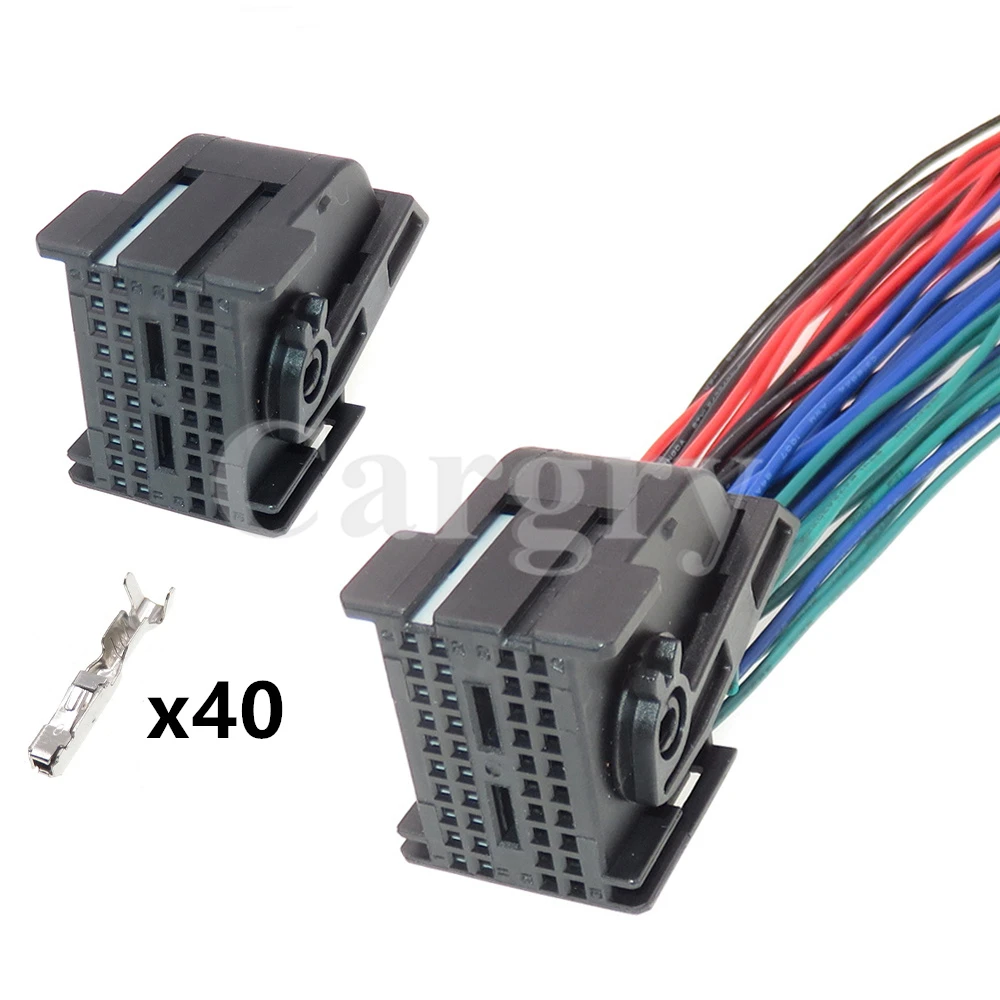 

1 Set 40P 967286-1 Automotive Electrical Plastic Housing Socket AC Assembly Car Wiring Harness Connector