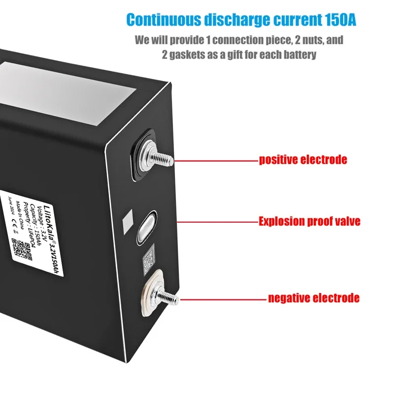 Imagem -03 - Liitokala-bateria Recarregável Cell Pack Lifepo4 Cell Pack rv Golf Cart Boats ue e Eua Duty 3.2v 12v 24v 48v Pcs Pcs 16 Peças 24 Peças 32 Peças