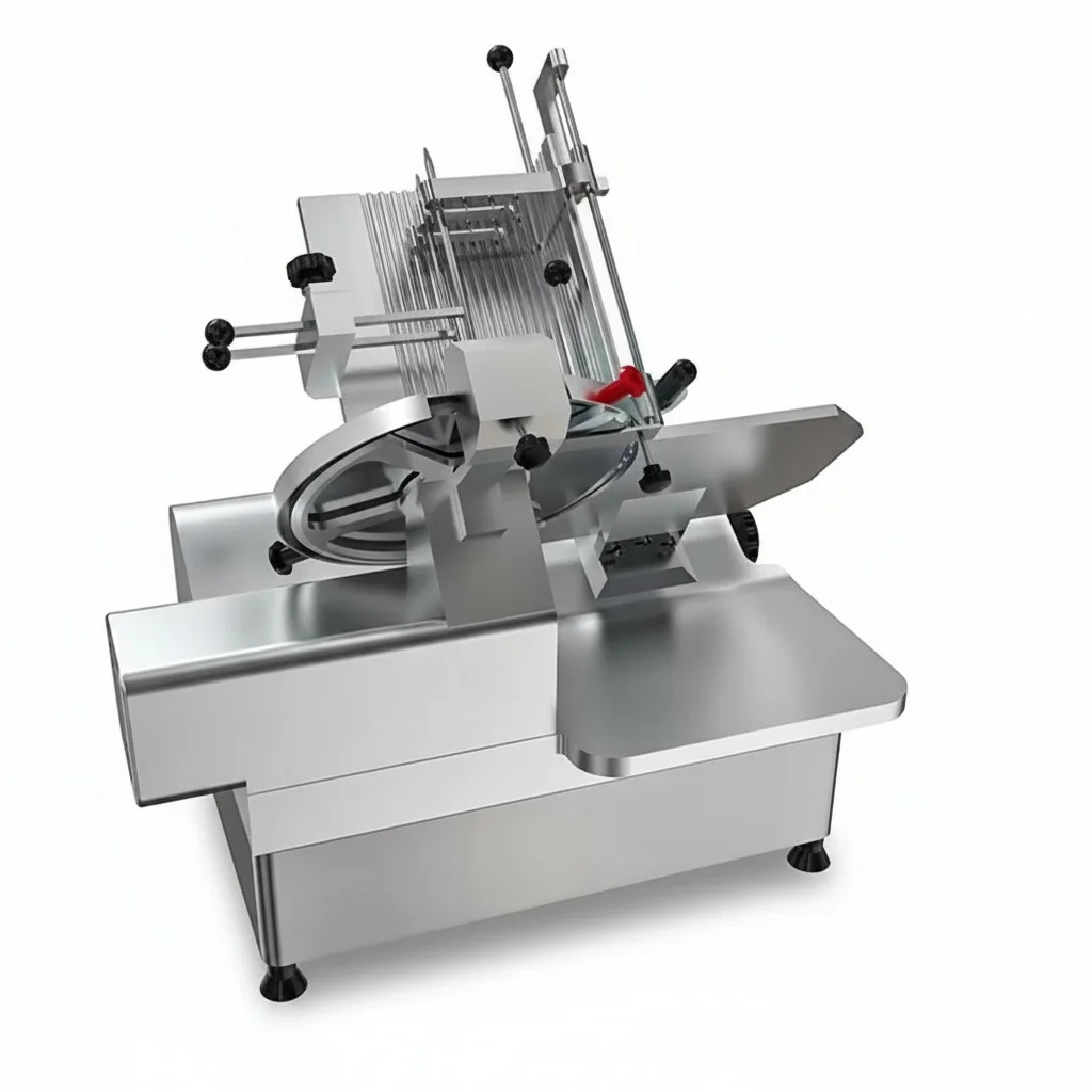

Electric Frozen Meat Cutter Meat Ham Pork Sausage Bacon Cheese Lamb Beef Electric Microtome Efficient Meat Slicer Machine